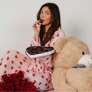 Pookie Pink Teddy Rose PJs